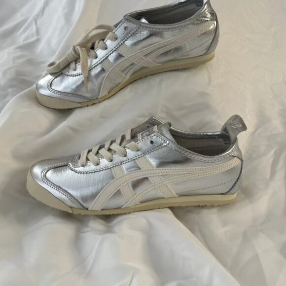 Onitsuka Tiger by Asics Shoes - Onitsuka Tiger Women's Silver Casual Sneakers